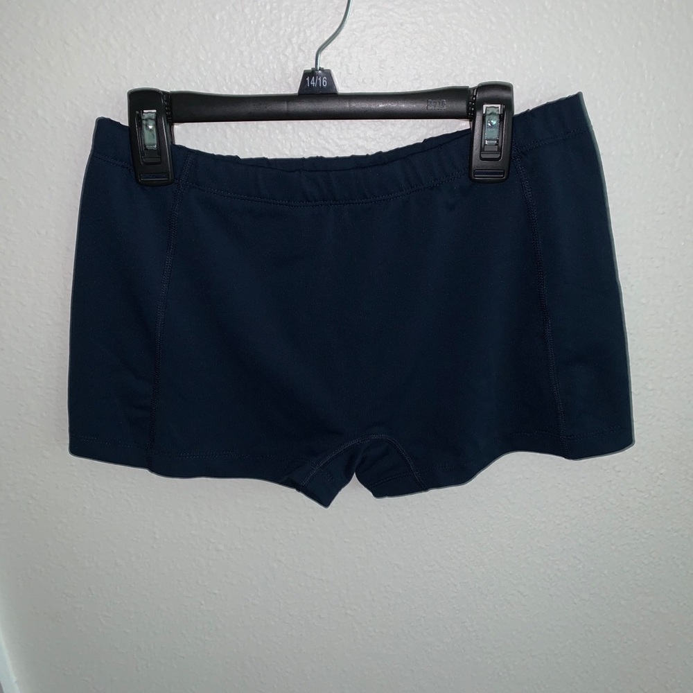 Navy blue spandex